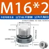 Tampão Sextavado de Aço Carbono Galvanizado/Aço Inoxidável 304/316L com Anel de Vedação ED Face de Flange Tampão de Óleo G1/81/4