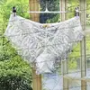 Los Calzones de Encaje Hueco con Tiras Cruzadas Más Vendidos de Alta Gama para Mujer Ropa Interior de Mujer de Moda Sexy de Cintura Media Tallas Grandes