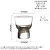Copa Tailandesa Océano Haiku Pie Alto Fondo Grueso Vidrio Sin Plomo Copa para Licores Licor Shochu Vaso Pequeño Artículos para el Hogar Copa de Vino