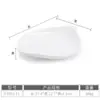 Plato largo de imitación porcelana plato de melamina para hotel restaurante irregular blanco con forma plato de plástico para snacks plato creativo comercial