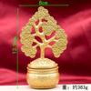 Árbol de la Fortuna de Nuevo Estilo, Árbol de Dinero Giratorio con Artesanía Dorada de Arena, Decoración Creativa de Escritorio para Oficina, Adorno Atractor de Riqueza
