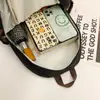 2026 Nueva Mochila Escolar Retro Moda Tendencia Casual Color de Contraste Mochila Casual para Mujer Gran Capacidad Mochila para Estudiante con Compartimento para Computadora