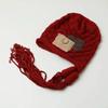 Gorro de lana con borlas estilo celebridad de Internet japonés para mujer otoño e invierno sombrero Lei Feng cielo coreano dulce lindo protección para las orejas gorro de punto con puntera