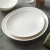 Prato Cerâmico Dehua Fábrica Prato Avançado Prato de Jantar Prato de Peixe Louça de Hotel Comercial Prato Bonito
