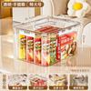 Caja de Almacenamiento Portátil Transparente Snacks Domésticos Libros Juguetes Cosméticos Caja de Almacenamiento Acrílica Caja Organizadora de Gran Capacidad