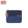 Portatarjetas Personalizado de Color Contrastante con Patrón de Cocodrilo de PU para Mujer con Múltiples Ranuras para Tarjetas, Mini Billetera con Cremallera, Set de Identificación, Venta al por Mayor Transfronteriza