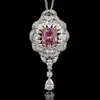 Directo de Fábrica Incrustaciones de Cobre Circonita Cúbica Corte Milenial Joyería de Piedras Preciosas de Colores Juego de Aretes Collar Anillo Juego de Tres Piezas para Mujer Venta al por Mayor