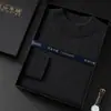Caixa de Presente Suéter Masculino de Caxemira Gola Meia-Alta Lã Grossa Quente Malha Casual Camada Base Suéter de Caxemira de Cabra Inverno