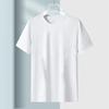 Camiseta de seda de gelo Camiseta de manga curta Verão masculino Casual All-match Roupas da moda coreana Loose plus size T-shirt masculina