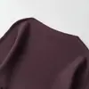 Ropa de Mujer Transfronteriza al por Mayor Verano Nuevo Color Sólido Holgado Adelgazante Casual Manga Murciélago Versátil Tejido Hombros Descubiertos Top