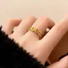 Nuevo Anillo de Estilo de Nicho Atrae Dinero, Anillo de Moneda de Cobre Abundante en Dinero, Anillo Personalizado y Significativo que Atrae Riqueza y Suerte, Anillo de Lujo Ligero