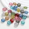14*8 Diamante Flash Prata em Pó Contas de Ábaco com Furo Grande Contas Espaçadoras Resina Contas Soltas Joias DIY Bolsa Artesanal Acessórios para Roupas