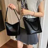 Bolso Bandolera Bolso Cubo Piel Suave 2026 Hombro Único Bolso Casual para Mujer de Oficina Moda Nuevo Tendencia Color Sólido