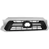 Adecuado para Tacoma Pickup 2012-2015 Parrilla Frontal Negra con Marco Cromado 5310004491