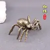 Araña de Latón Macizo Modelo Nuevo Mascota de Té Insecto Animal Cubierta Soporte Adorno Creativo de Escritorio
