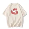 Camiseta de algodón puro estilo retro americano de manga corta para mujer, nuevo diseño de verano 2026, estilo estudiante, top holgado e informal de media manga