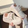 Zapatillas Dopamina Super Populares para Mujer de Primavera y Otoño, Nuevo Modelo 2026, Zapatos Blancos Versátiles de Suela Gruesa para Estudiantes, Zapatos de Lona Transpirables