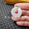 Xinjiang Hotan Jade Branco Ruyi Fechadura Pingente de Jade Suet Ouro Branco Jade Fivela de Princesa Sem Placa Pingente Venda por Atacado