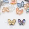 Pingente Grande de Borboleta de Vidro Cristal 20mm Contas Soltas de Vidro Pingente de Vidro Acessórios de Joalheria DIY Corrente para Celular Colar