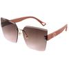 Nuevas gafas de sol europeas y americanas sin montura de borde cortado gafas de sol estilo igual de celebridad de Internet gafas de sol modernas para callejeros ins venta caliente