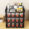 Estante de escritorio para archivos A3A4, estante de metal para documentos, caja de archivos, estante de almacenamiento de archivos de varias capas, caja de almacenamiento para carpetas de archivos