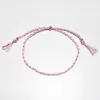 Amazon Explosiones Colorido Cuerda de Algodón Pulsera de la Amistad Cuentas de Cobre Borla Hecho a Mano Trenzado Cuerda de Mano Pieza de Mano Ajustable para Hombres y Mujeres