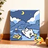 30*30 paisaje de campo pintura al óleo digital DIY pintado a mano escena callejera cafetería pintura decorativa acrílica en stock al por mayor