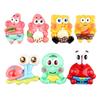Accesorios Luminosos de Resina de Bob Esponja Paixing Refrigerador Llavero DIY Zapatos con Agujero Material Soporte Clip