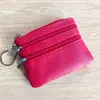Explosiones Europeas y Americanas Billetera de Monedas de Cuero Genuino para Dama Bolso con Cremallera para Llaves de Casa Bolso Multifuncional para Tarjetas Monedas Monedas Monedas Bolso al por Mayor
