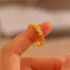 Anillo de Erosión Minimalista Yuhong para Hombres y Mujeres, Anillos de Pareja de Lujo Ligero de Nicho, Regalo de Vacaciones, Diseño Abierto Ajustable, Directo del Fabricante