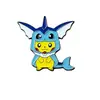 Broche de Aleación de Dibujos Animados de Pokemon Pikachu Insignia Periférica Linda de Anime Accesorio Creativo Unisex Transfronterizo