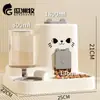 Comedero para gatos, comedero para perros, comedero para comida de gatos, dispensador automático de comida para gatos, comedero y bebedero integrado para gatos, bebedero doble para mascotas
