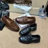 Mocasines Retro Estilo Británico para Mujer 2026 Primavera y Otoño Nuevos Versátiles con Cordones Moda Tendencia Zapatos de Suela Gruesa para Mujer