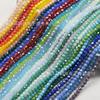 Cuentas de cristal de color AB plateado de 4 mm para joyería DIY accesorios de borla accesorios de ropa cuentas sueltas venta al por mayor directa
