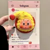 Gato Gatito Estrella de Silicona Adecuado para Soporte Magnético Magsafe con Fuerte Fuerza de Adsorción Bolsa de Aire Retráctil de Escritorio para Mujeres