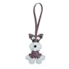 Colgante de Cachorro Schnauzer en Stock Encanto para Bolso de Muñeca de Cuero Llavero Lindo de Gama Alta Regalo de Vacaciones