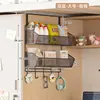 Colgador para puerta de armario de dormitorio, no requiere taladro, perchero para ropa y sombreros, organizador de almacenamiento para bolsas, estante de almacenamiento colgante multicapa