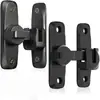 Pestillo de Puerta Interior sin Taladro, Cerradura de Puerta de Baño, Pestillo de Puerta Montado en Superficie Estilo Antiguo, Fabricante