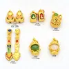 Cuentas Espaciadoras de Calabaza de Aceite con Goteo Dorado Antiguo Cabeza Pequeña de Buda Mazo Mágico Cuentas Sueltas Colgante Pulsera DIY Accesorios de Joyería