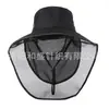 Novo Chapéu Protetor Solar Masculino com Proteção para o Pescoço Chapéu de Sol de Verão Chapéu de Pescador Chapéu de Sol para Montanhismo ao Ar Livre Pesca
