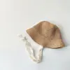 Sombrero de verano fino para niños, sombrero de pescador para niñas, sombrero de sol para bebé, sombrero de paja con protección solar para vacaciones en la playa junto al mar