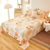 Sábana 100% Algodón Puro, Estilo Fresco Funda de Almohada de Algodón Simple para Cama Individual, Sábana de Una Pieza de Algodón Lavado, Juego de Tres Piezas para Dormitorio Estudiantil