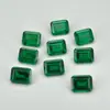 Almohada de Cristal Verde de Granate de Aluminio de Itrio Sintético Forma Ovalada Piedra Preciosa Cultivada Forma Ovalada Esmeralda Tsavorita Piedra Suelta