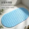 Alfombrilla Antideslizante Ovalada para Baño, Alfombrilla con Ventosas para Ducha de Baño, Alfombrilla Impermeable Anticaídas para Pies para Personas Mayores y Niños