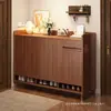 Zapatero de madera maciza para uso doméstico, nuevo modelo 2026, gran capacidad, adecuado para entradas y pasillos, zapatero a prueba de polvo