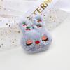 Japonés y coreano peluche cabeza de conejo muñeco colgante equipaje ropa accesorios bordado tela muñeco broche de peluche venta al por mayor