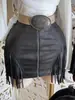 Pantalones Cortos de Gamuza con Borlas y Cremallera para Mujer Europeas y Americanas 2025 Estación Independiente de Amazon AliExpress
