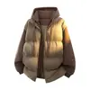 Chaqueta de Algodón Falsa de Dos Piezas para Hombre Mujer Ropa de Abrigo Invierno Engrosada con Capucha Ropa de Trabajo Chaqueta Acolchada Protección contra el Frío Chaqueta de Vuelo AliExpress Tendencia