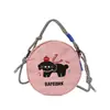 Nova Bolsa Transversal Impermeável Bordada, Versátil, Moderna, Portátil, Fofa, Bolsa de Ombro para Celular Feminina, Alças Duplas, Zíperes Duplos