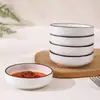 Plato pequeño para salsa estilo japonés, Plato pequeño de cerámica para el hogar, Plato para condimento de salsa de soja, Bol pequeño para salsa para hot pot casero, Plato para salsa